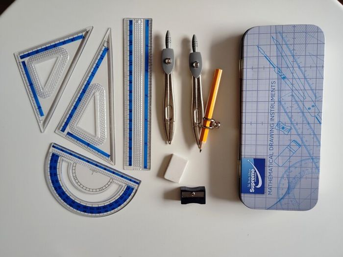 Casio scientific calculator, maths set, copybooks, pencils, eraser & formulae/tables book
