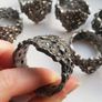 Set of 8 x matching metal / gem napkin rings Image 2
