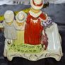 Beautiful Old Yardley English Lavender Porcelain Soap Dish featuring figures of a woman, children, and a dog Image 4