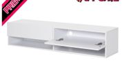 Floating 60'' TV Stand Wall Mounted Media Console Table Cabinet with 4 Storage Shelves Cable (FREE SHIPPING)