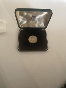 Uncirculated 1966 Padraig Pearse 10 Shillings Irish .833 Silver Coin Original