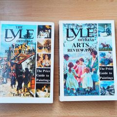 Two Lyle Official Arts Review books for the years 1990 & 1991 by Tony Curtis