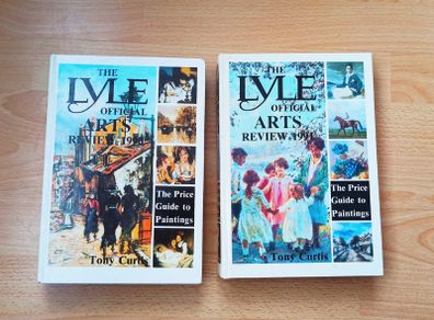 Two Lyle Official Arts Review books for the years 1990 & 1991 by Tony Curtis