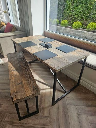 Barrell & Gunn dining table and bench