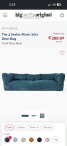 Lounge Pug 3 seater Albert sofa