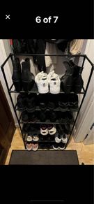 shoe rack ( no price below, 6 shelves)