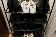 shoe rack ( no price below, 6 shelves)