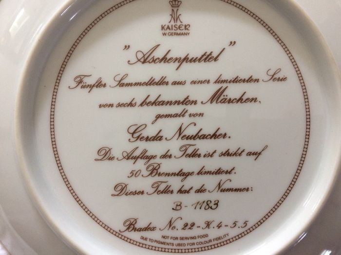 Cinderella Collectible Plate