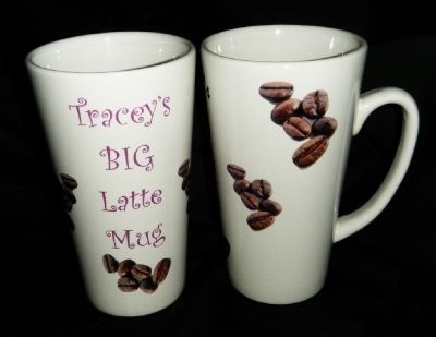 Personalised large latte Mug 17oz