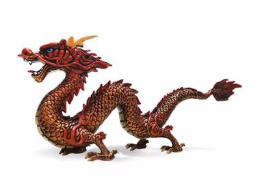 Golden Chinese Dragon. Action Figure