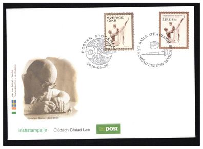 2010 Ireland Czeslaw Slania (Stamp Designer) Commemorative Stamp Combination An Post First Day Cover (FDC)