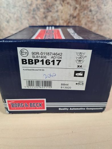 Borg And Beck Bbp1617 Front Brake Pads For Audi Vw Volkswagen Seat Skoda  Brand New