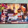 Corner Piece Cats with Books & Wine 500 Piece Jigsaw Puzzle Complete Excellent Condition Image 3
