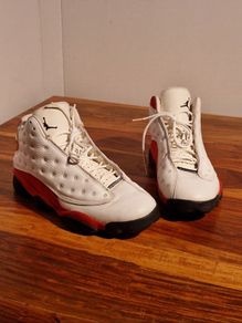 Air Jordan Retro 13 White Red Sneakers