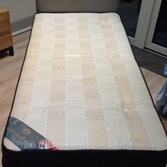 Single Divan Bed with Headboard and Park Lane Marlborough Mattress