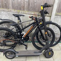 Electric Scooter and 2 Bicycles