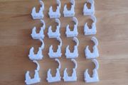 15 mm hinged pipe clips