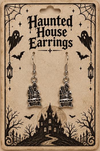 Haunted House Earrings