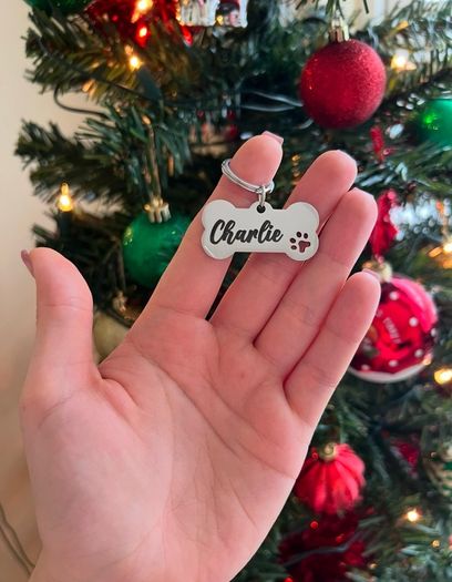Engraved dog tag