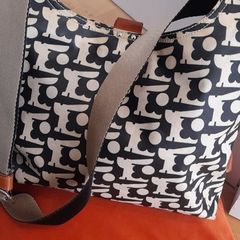 Orla Kiely Black and White Shoulder Bag