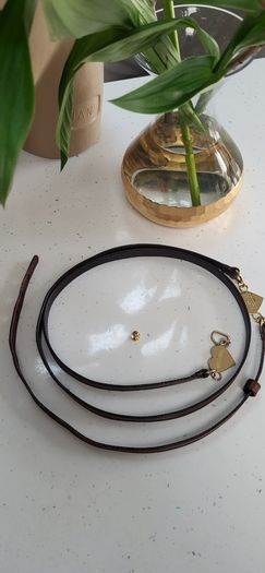 MOSCHINO CheapNChic tan leather belt with gold hardware - Rrp 220 (New)