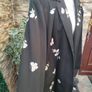 Plus size Black Blazer with embroidered butterfly floral detail uk26 Image 4