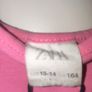 Zara- Pink Bodysuit with White 'HELLO SUNSET' Graphic with Sun & Waves Image 5