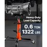 Jack, 600 kg Hydraulic Telescoping Transmission Jack, 81 -170 cm High Lift Floor Jack Stand with Foot Pedal Image 3