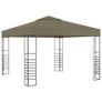 Garden Marquee with String Lights 3x3 m Taupe 180 g/m Sq Image 2