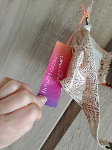 Rose gold bikini top size 34