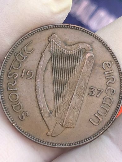 1937 Irish Penny Nice grade
