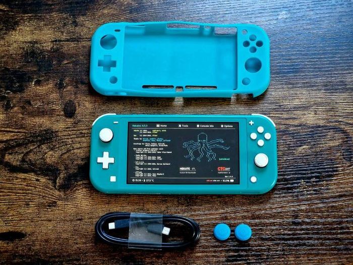 Nintendo Switch Lite Hardmodded Picofly HEKATE Mint Condition