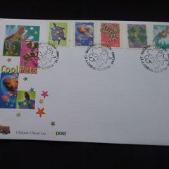 Ireland Stamps : Cool Pets Greetings Stamps and Year of The Snake , First Day Cover - 2001
