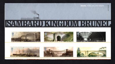 2006 Great Britain The 200th Anniversary of the Birth of Engineer Isambard Kingdom Brunel Commemorative Stamps Presentation Pack