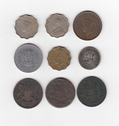 INDIA 9 Coins ( no. 426)