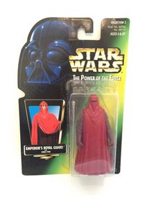 Star Wars - The Power of the Force - Holo Card - Kenner - Collection 3 - Emperor's Royal Guard with Force Pike - 3 3/4" Figure