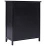 Side Cabinet with 6 Drawers Black 60x30x75 cm Paulownia Wood Image 4