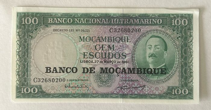 Mozambique 100 Escudos 1961 Banknote
