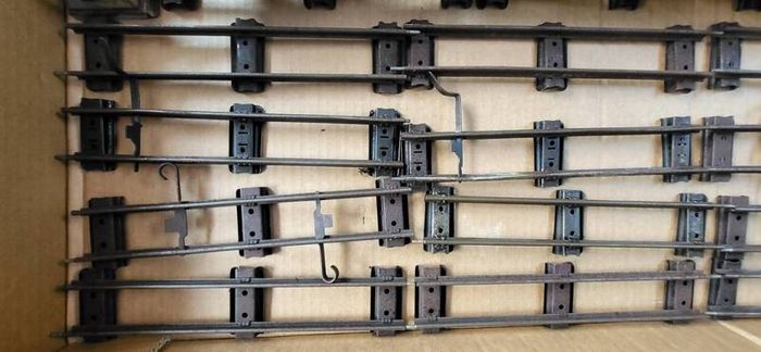 O gauge old clockwork train set