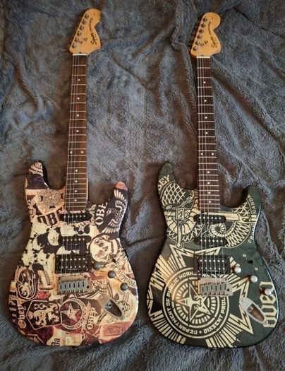 2 Squier Stratocasters, Very Rare for Sale or Swap