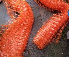 FREE - orange mesh fencing