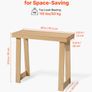 91.5 cm Console Table, Modern Desk Behind the Couch, Wooden Rectangle Entrance Desk, Narrow Long Sofa Table Accent Stand, Ideal for Hallway Image 2
