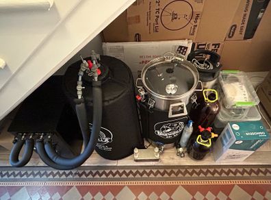 Complete Homebrewing Setup: BrewZilla, FermZilla, Glycol Chiller, Kegs