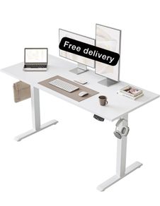 Electric Standing Desk, 120 x 60 cm Height Adjustable Sit Stand Desk