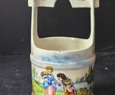 Antique Ceramic Decorative Basket