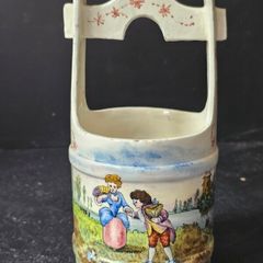 Antique Ceramic Decorative Basket