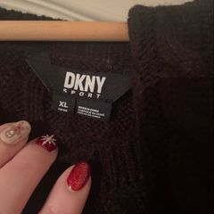DKNY Black knit jumper and leg warmers size XL