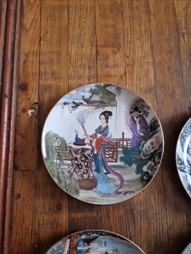 geisha girl plates