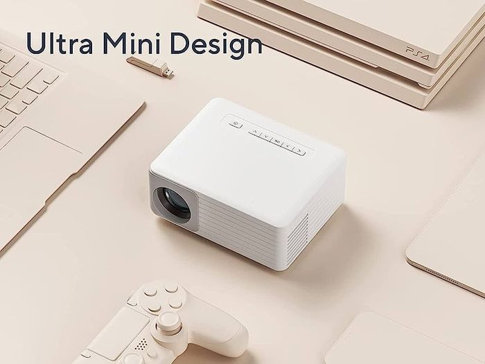 Mini Projector, 5000 Lumens AKIYO O1 LED Portable Projector, Support HD 1080P, 15 Keystone, 25% Zoom, Kids Gifts, Compatible with iOS/Android/Tablet/PC/TV Stick/USB/DVD/Game Console with Tripod (FREE SHIPPING)