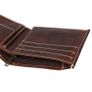 Unisex Genuine Leather Wallet RFID Blocking Trifold Wallet with Zipper & Coin Pocket Image 9